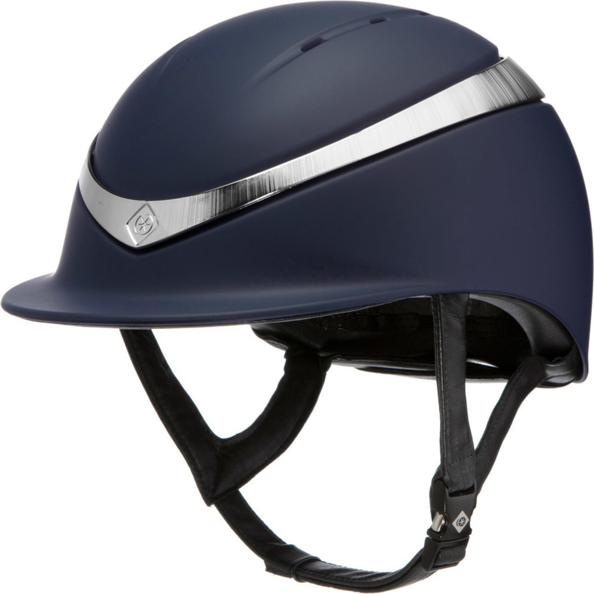 2025 Charles Owen Halo Helmet & Headband HALONS - Navy / Platinum